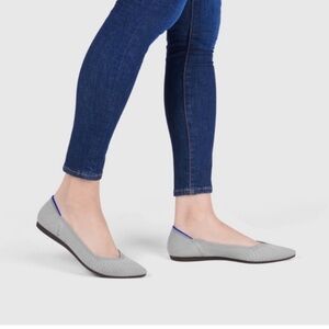 Rothy's RARE The Pointe Flats in Flax Birdseye